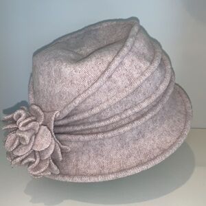 Scala‎ Boiled Wool Cloche with Rosettes